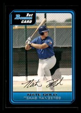2006 Baseball Bowman Nate Gold Texas Rangers #B94 Prospect