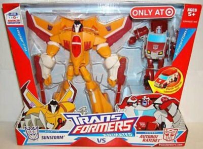 Transformers Animated Voyager SUNSTORM vs Activator RATCHET NEU - Selten