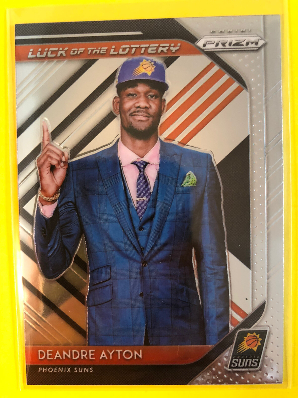 DEANDRE AYTON RC 2018-19 PANINI PRIZM LUCK OF THE LOTTERY #1 Phoenix Suns