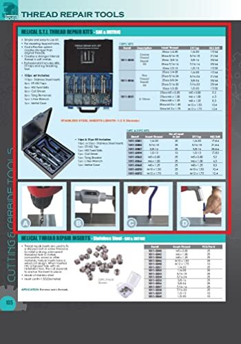 HHIP 1011-0084 31 Piece 5/16-18 Helical STI Thread Repair Kit - Picture 3 of 10