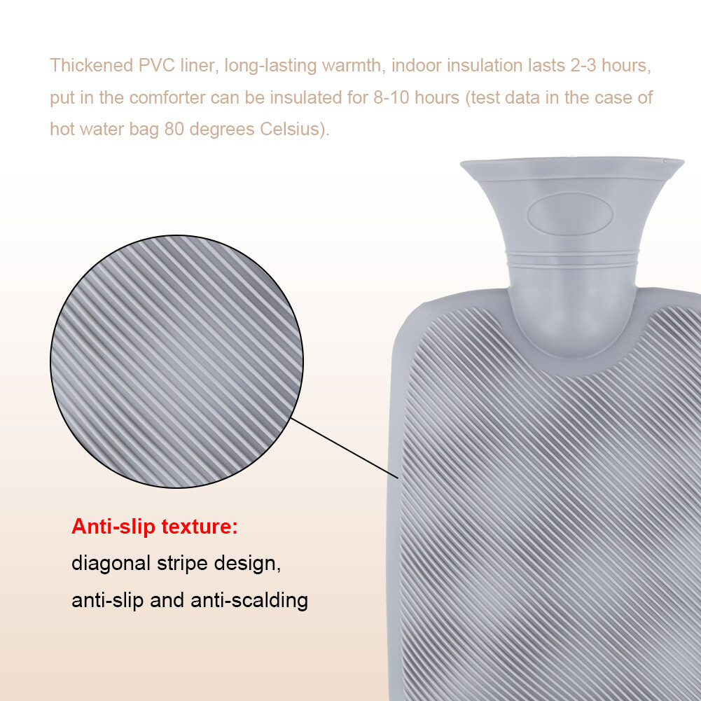 T0 1 L Hot Water Bottle Heating Pad Winter Hot Water Bag (1L Set