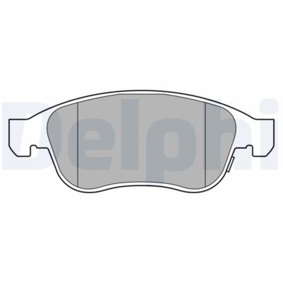 DELPHI LP3588 Bremsbelagsatz, Scheibenbremse für FIAT,JEEP