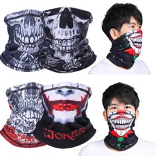 Winter Fleece Bandana Skull Half Face Mask Windproof Ski Neck Warmer Scarf Tube