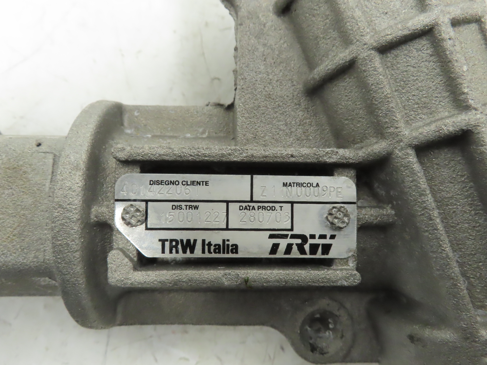2004 Lamborghini Gallardo Power Steering Rack & Pinion, OEM 401422061F