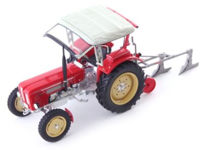 AUTOCULT-MODELS - SCHLUTER S 450 mit rotem Pflug - 1/32 - ATC90151