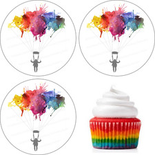 Fallschirmspringer Tortenaufleger Muffin Party Deko Geschenk essbar Geburtstag
