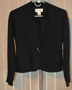 black small cardigan