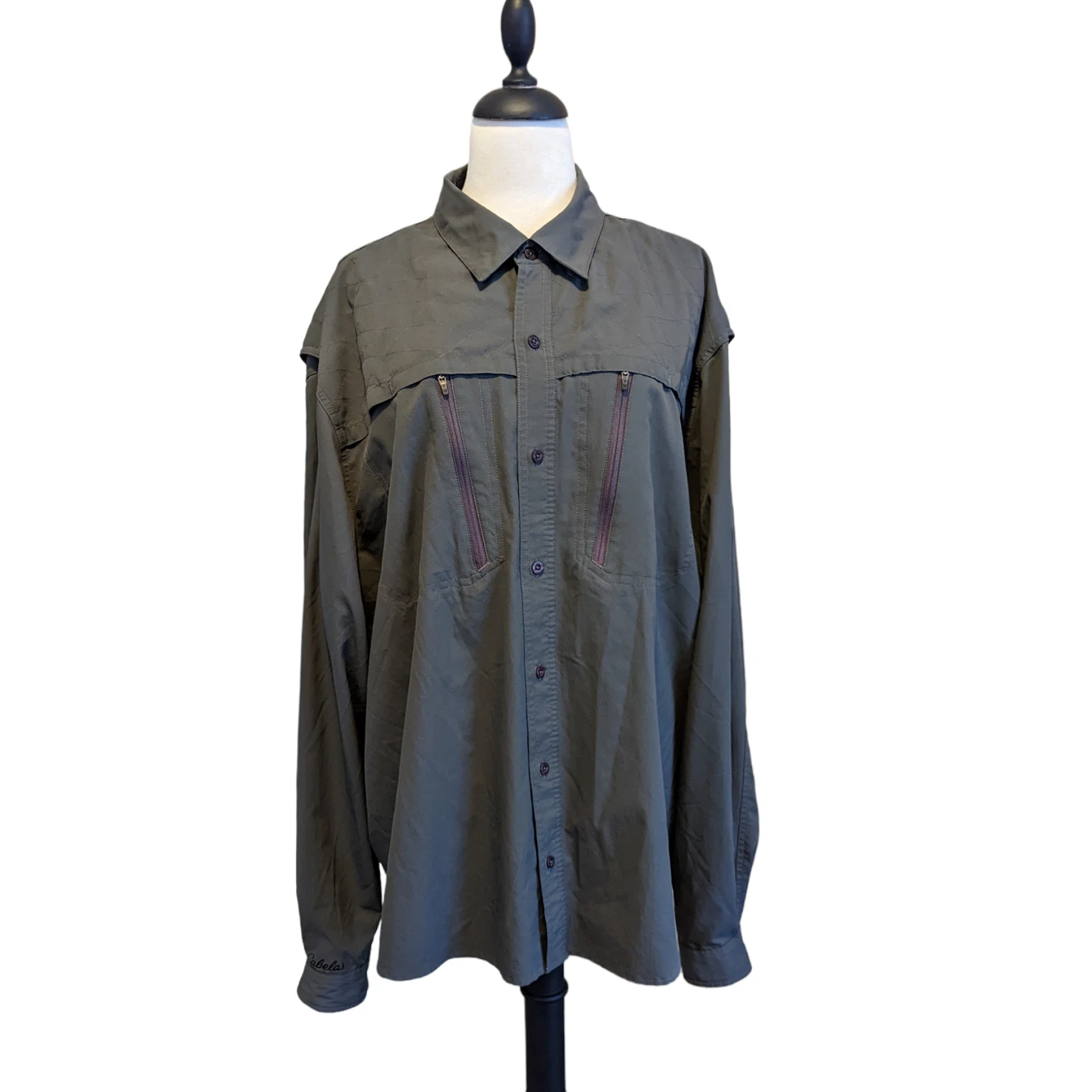 Cabela's 4Most UPF 30 Long Sleeve Fishing Shirt with Ventilation Size 2XL