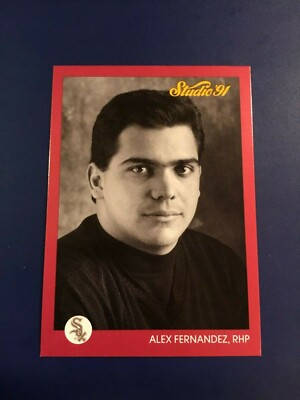 1991 Leaf Studio # 31 ALEX FERNANDEZ ROOKIE RC Chicago White Sox $$$ NICE LOOK !
