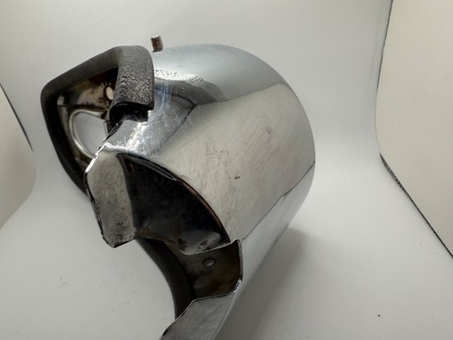 Velocímetro de cabeza de pala Harley Davidson Panhead de colección con cubierta de tablero cromada - Imagen 5 de 12