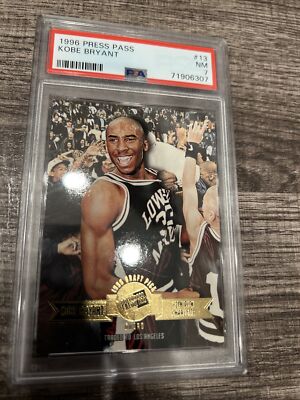 1996 press pass Kobe Bryant #13 Psa graded 7 | eBay