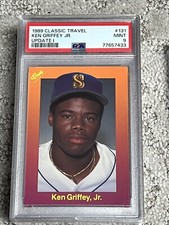 PSA 9 MINT BASEBALL CARD HOF 1989 CLASSIC UPDATE 1 KEN GRIFFEY JR ROOKIE