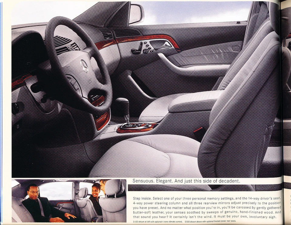 2002 Mercedes Benz S500 S600 S55 AMG 50-page Car Sales Brochure Catalog S-Class Foto 2 de 3