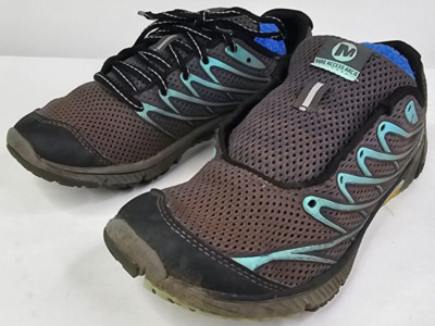 Merrell Black Adventure Womens Barefoot Shoes Size 6.5 Black Blue