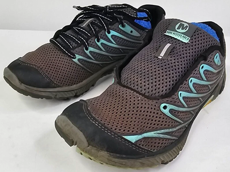 merrell adventure barefoot blue shoes