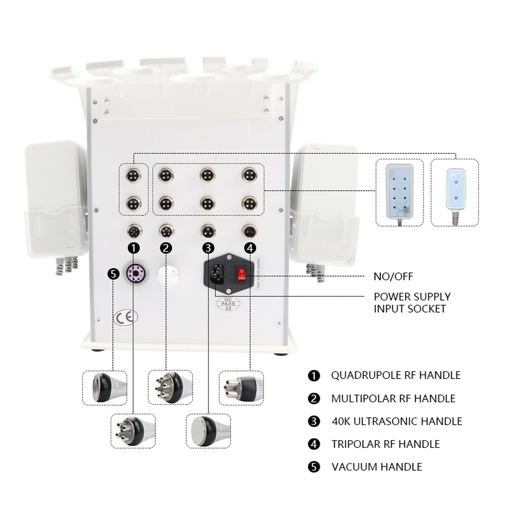 Profesional RF Ultrasonido Cavitación Lipo Láser Cuerpo Adelgazar Dispositivo Quema Grasa