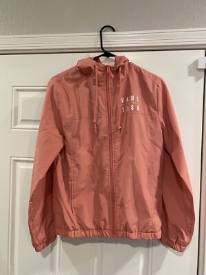 Vans Rain Jacket Womens Vans Peach Pink Rain Jacket Windbreaker