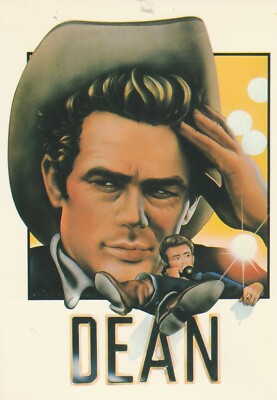 >> VINTAGE POSTCARD JAMES DEAN  1975 Par Philip Castle - See Picture Back