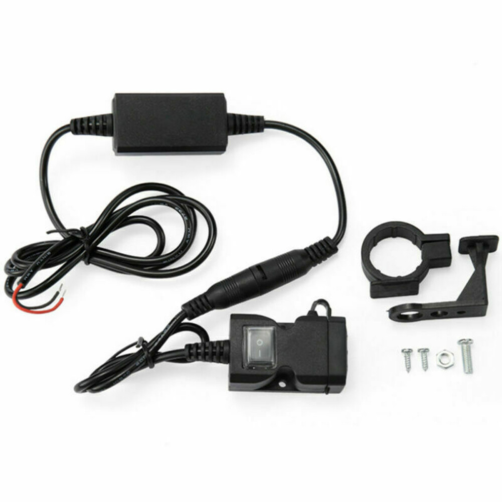 Motorcycle Charger Adapter Dual USB USB Power Outlet Waterproof