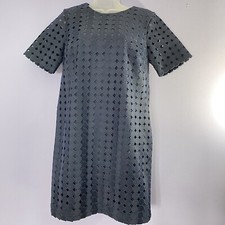 Banana Republic Dress Womens 8P Navy Circle Lace Preppy Classic Pockets Office