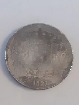 2 FRANCS 1827 A Charles X Argent Royale Rare - Photo 1/2