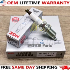 4Pcs NGK Iridium Spark Plugs IFR6T11 4589 For Camry Lexus Corolla RAV4 Tundra