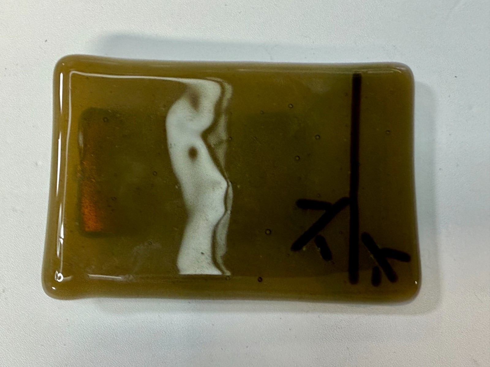 Abstract Pattern Rectangular Glossy Enamel Artisa… - image 16