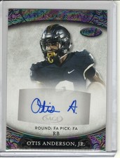 2021 SAGE ASPIRE OTIS ANDERSON JR ROOKIE/RC AUTO #ASP3