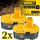 2PACK 18V For Dewalt 18 VOLT XRP Ni-MH 7.0Ah Battery DC9099 DC9096 DC9098