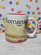 Starbucks Romania Coffee Mug Red - 16 Oz - 2012