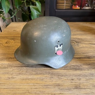 German M53 Style Steel Helmet Size 64 WWII Reenactor Backdated Replica BGS Stahl