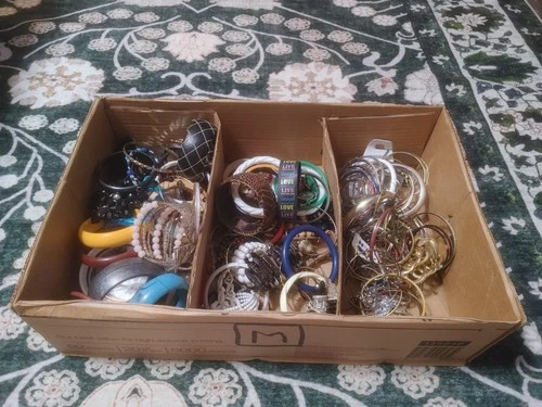 Gigantic Lot Of Vintage Costume Jewelry Bracelets