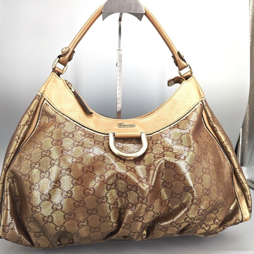 Gucci Abbey GG Crystal Gold Hardware One Shoulder Bag Japan Import