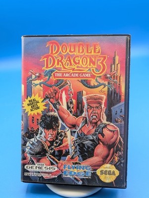 Double Dragon 3 Game & Box  for Sega Genesis. Rental - Tested, Working 