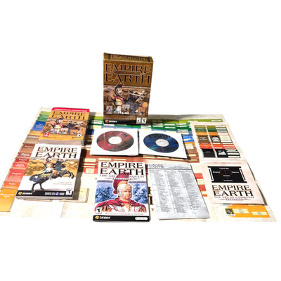 Empire Earth Gold Edition Big Box PC Game Complete + Expansion Strategy Guide
