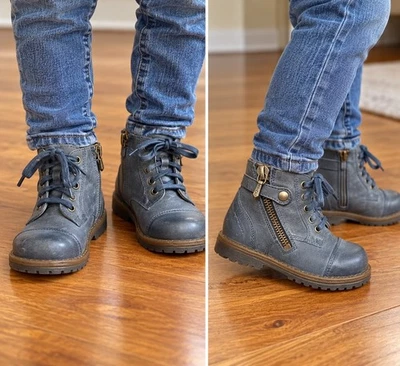 Pom D’Api Paris Kids Leather Boots EU 21 / US Toddler 5.5 New Without Box - Image 1 of 4