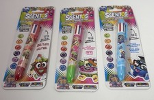NEW Scented Colored Ink Pens 6-in-1 Lot of 3 Sealed - Fruity Scents By Scentos
