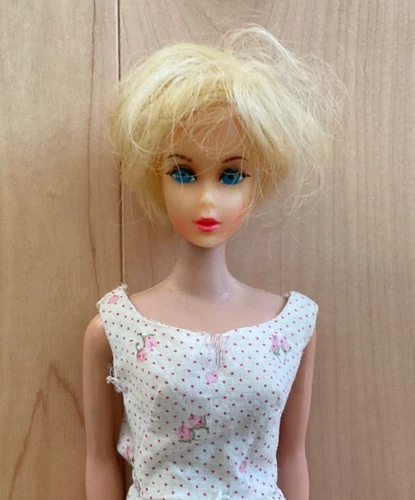 Vintage Hair Fair Barbie Doll  Blonde  Mattel standard straight leg body, dress