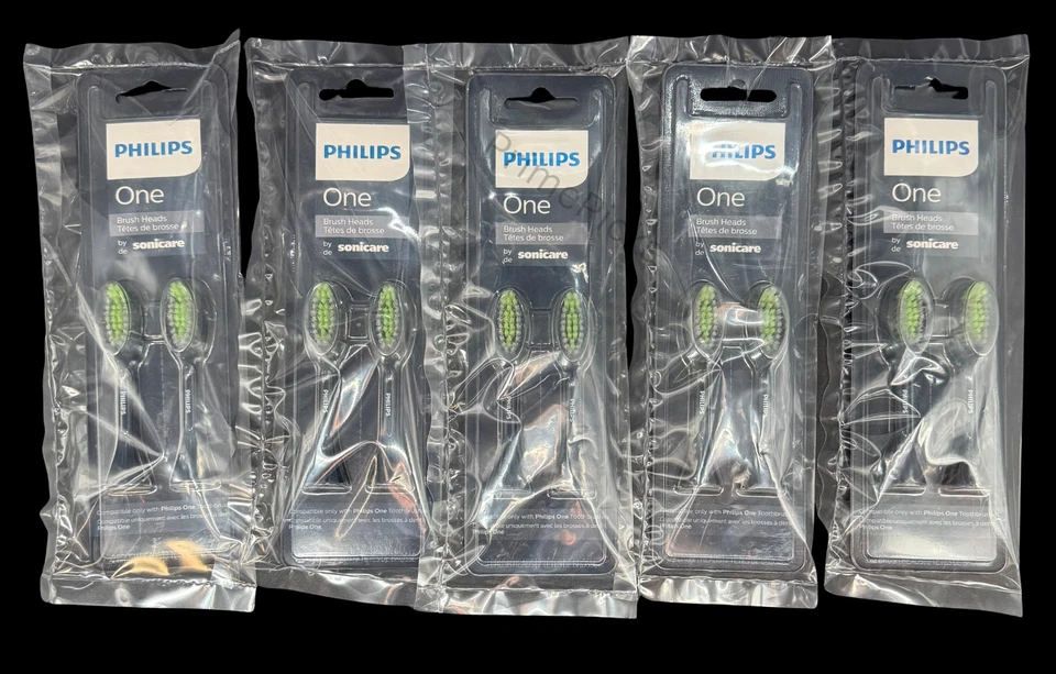 🪥 Cabezales de cepillo de repuesto Philips One by Sonicare (lote de 5 paquetes, 10 en total) 💙 Foto 3 de 3