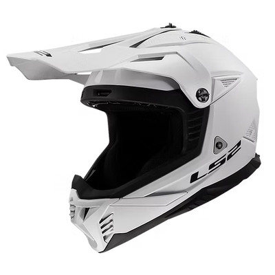 LS2 helmet COZ solid gloss white 3XL (706-1027)