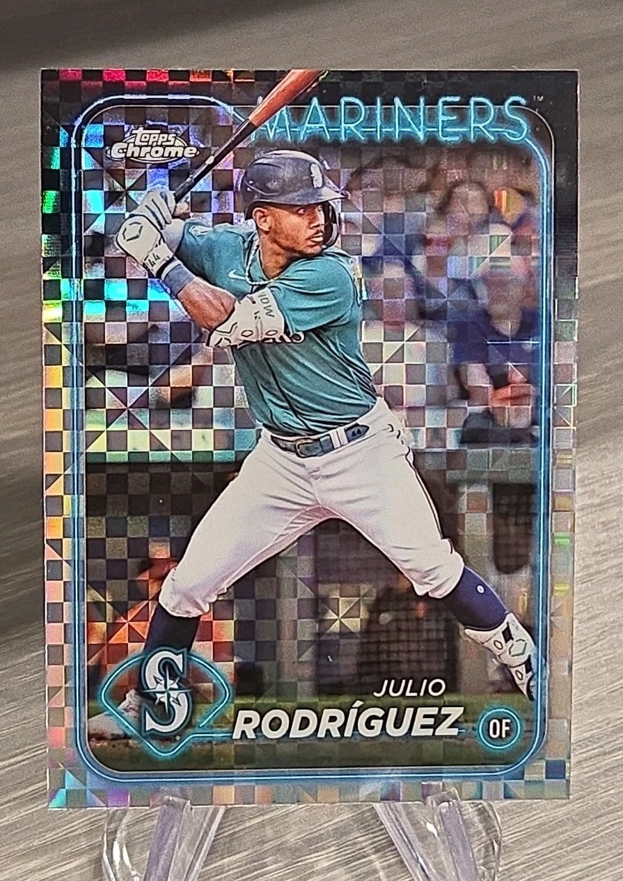 Julio Rodriguez 2024 Topps Chrome Xfractor #300 Seattle Mariners