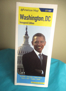 Inaugural Edition Washington DC Map Barack Obama American