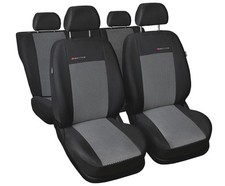 Coprisedili Auto in Velluto Grigio Set Fodere Complete per Opel Astra F G H J K