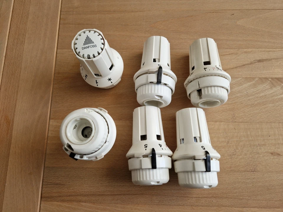 6x Danfoss Thermostatkopf RAW 5010 Fühlerelement 013G5010 RA-Click - Neuwertig - Bild 3 von 4