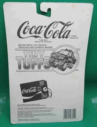 Véhicules jouets anciens scellés Coca-Cola 1988 Tiny Tuffs moulé sous pression - Photo 2/2