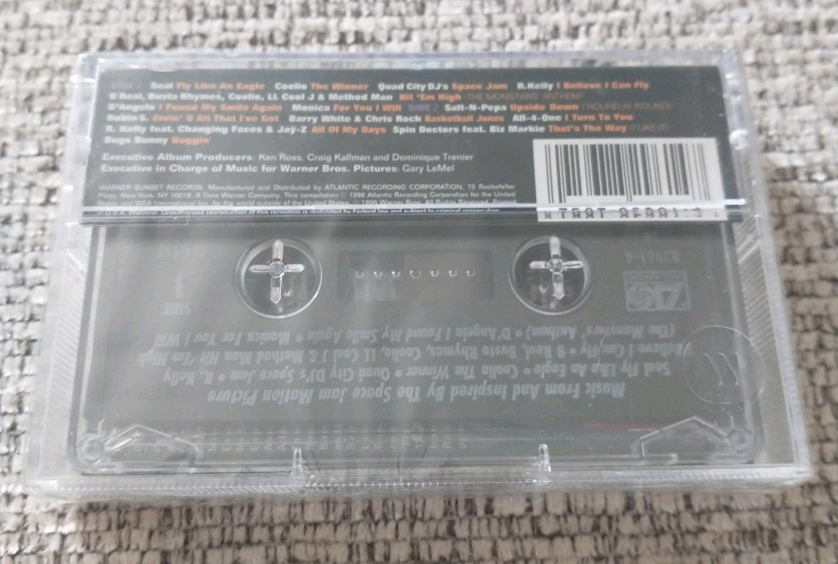 Space Jam by Original Soundtrack (Cassette, Nov-1996, Atlantic
