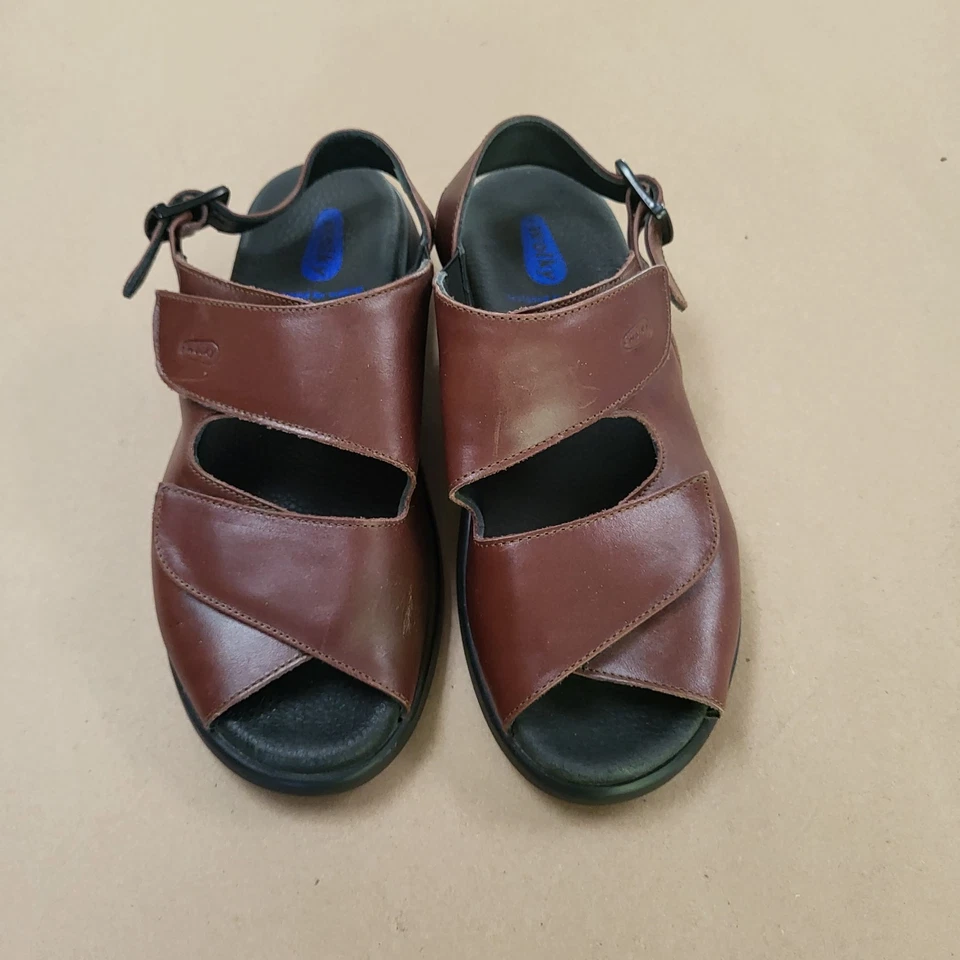 Wolky NIMES Sandalias Marrón Nobuck Cordones Ajustables Comodidad EE. UU. 7 UE 38 Cuero Foto 2 de 4