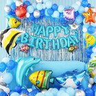 Unterwasser Deko Party Set Geburtstag Kindergeburtstag Fische 161 tlg Ballons