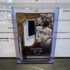 2025 Topps Museum Collection Manny Machado Padres Framed Patch Auto 1/1