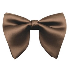 Luckyvestir Oversized Bow Ties for Men, Pre Tied Clip on Men's Black Bowtie f...